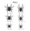 Halloween Bat Spider Wall Stickers Three-dimensional Decoration Window Scene Layout Wall Stickers 12