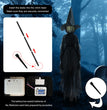 Halloween Colorful Luminous Three Hand-in-hand Witch Single Ghost Atmosphere Layout Scene Decoration Props