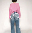 Women's Fashion Retro Distressed Wash Straight-leg Pants