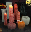 Ghost Groom Halloween Scented Candle Silicone Mold