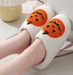 Halloween Pumpkin Cartoon Slippers Warm Winter Slippers Men And Women Couples Indoor House Shoes