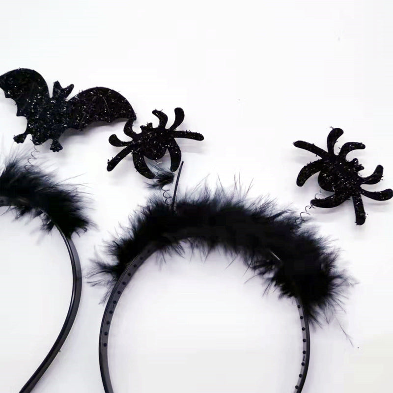 Halloween Headband Bat Hair Band Ghost Festival Party Atmosphere Decoration Spider Wool Tops Headband