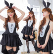 Rabbit Costume Magician Costume Halloween Game Uniform