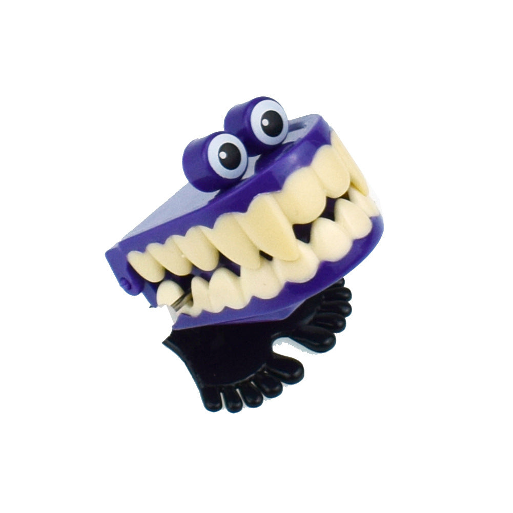 Halloween Wind Up On The Chain Jump Ghost Teeth Jumping Tooth Gift Dental Model Toy For Children Toys All Saints' Day