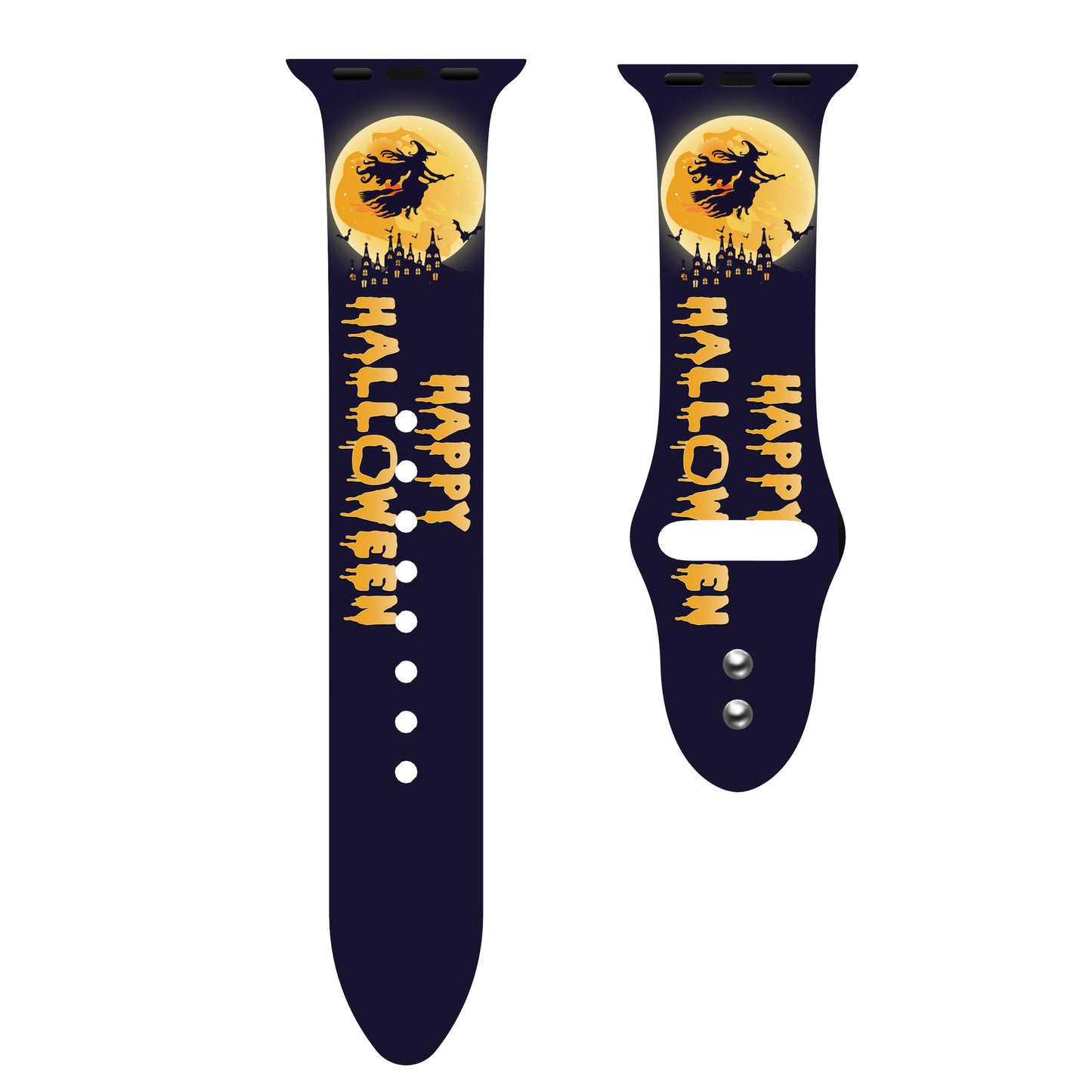 Halloween Series Color Printed Silicone Sports Strap