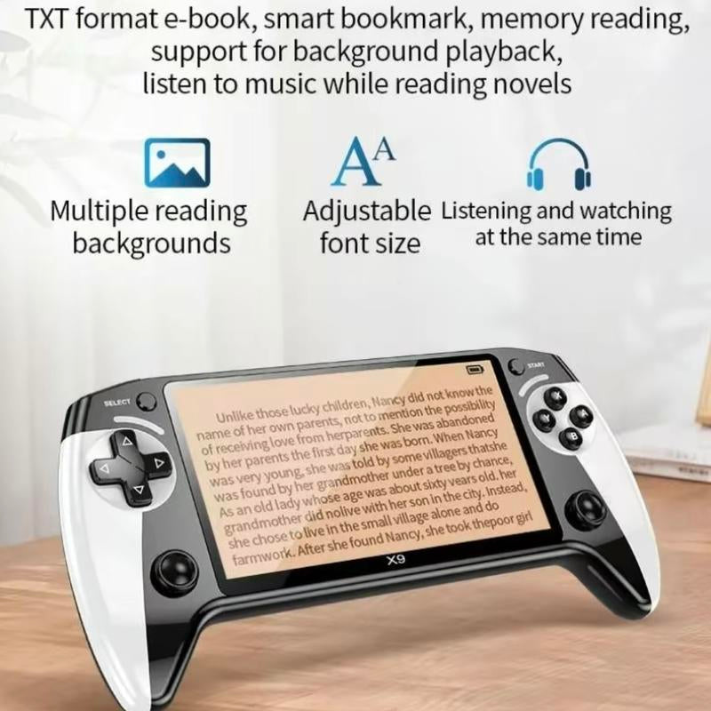 X9 Handheld Game Console, Rechargeableportable Game Console with Built-In 10 Emulatorgames,Handheld Game Console for Home &Travel,Protective,Gaming Products,Controllergrips,Durability Консоль Gameboy Overstockcollectibles Game Stick Pro