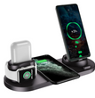 Wireless Charger For IPhone Fast Charger For Phone Fast Charging Pad For Phone Watch 6 In 1 Charging Dock Station