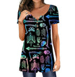 Halloween Spider Web Women's Loose Print Slim Top