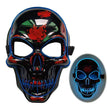 Halloween Skeleton Mask LED Glow Scary Mask