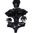 Halloween Carnival Party Game Costume Black Patent Leather Policewoman