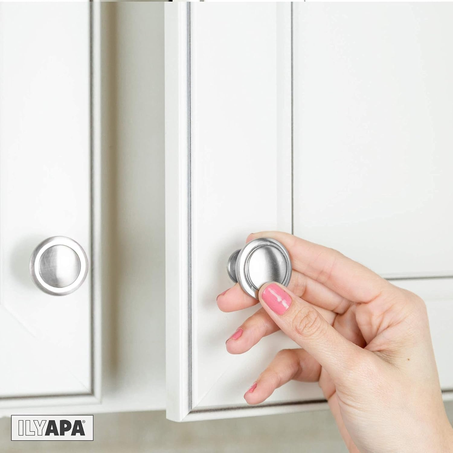 25 Pack Satin Nickel 1 1/14 Inch round Kitchen Cabinet Knobs, round Drawer Knob for Cabinets Dressers Drawers - Satin Nickel Kitchen Cabinet Hardware