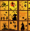 Home Fashion Printing Halloween Static Window Sticker