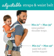 Flip 4-In-1 Light & Airy Convertible Baby Carrier, Adjustable, Ergonomic Babywearing, Registry Essential, Baby Carrier for Newborn to Toddler