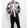 European And American Halloween 3d Digital Printing Skull Hooded Sweater