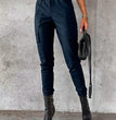 European And American Matte Leather Pants