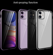 Double-sided glass magnetic king mobile phone case no anti-peep function