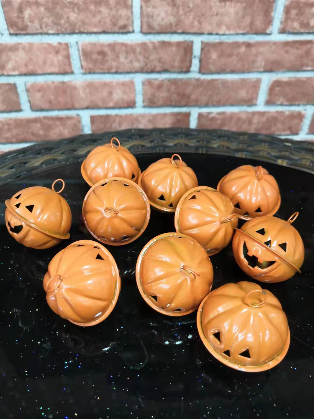 Halloween Decoration Pumpkin Small Bell Pendant Supplies Accessories Scene Atmosphere