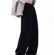Black Oversized Jeans Women's High Waist Wide Leg