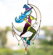 Halloween Acrylic Witch Color Scarecrow Pendant