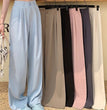 Straight High Waist Slimming Loose And Simple Casual Pants