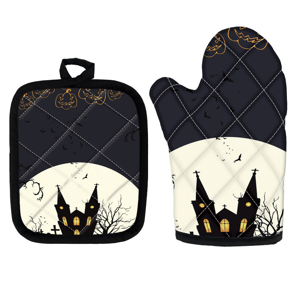 Halloween Custom Funny Pumpkin Insulated Gloves