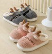 Christmas Shoes Winter Home Slippers Elk Soft Cozy Bedroom Slipper Slip On House Shoes