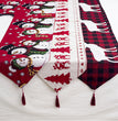 Explosive Christmas Decorations Cotton And Linen Embroidery Christmas Table Runner