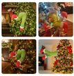 Green prosthetic leg Christmas tree decoration