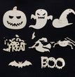 Large Halloween Decoration Graffiti Painted Wooden Pendant