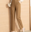 Women's High Waist Straight Leg Skinny Draped Western Pants