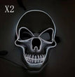 Skull LED Glowing Halloween Mask