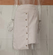 Single-breasted Wool Ring Asymmetric Half-body