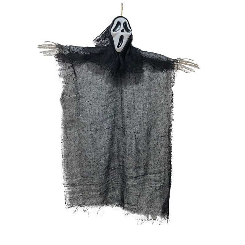 Halloween Venue Layout Props Ghost Face Door Hanging