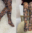 Halloween Children's Printed Mesh Tights Breathable One-piece Socks Ghost Festival Socks