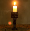 Three-dimensional Skull Column Candlestick Home Decoration