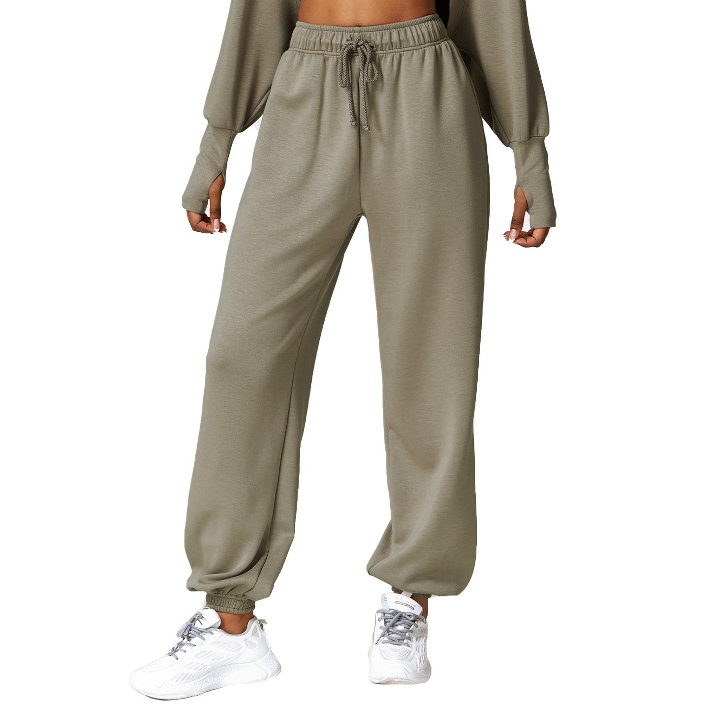 High Top Sports Sweatpants Women's Loose Straight