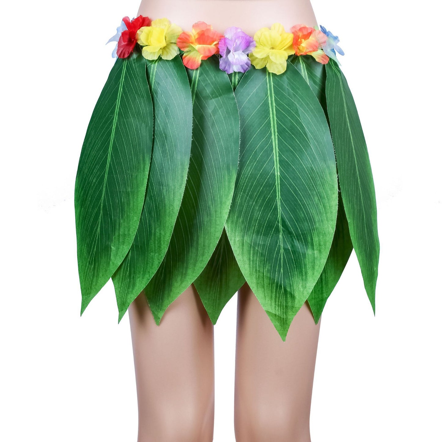 Hawaiian Simulation Leaf Skirt Hula Halloween Party Costume