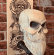 Motorcycle Helmet Holder Ghost Head Wall Decoration Resin Skull Halloween Bone