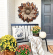 Halloween Autumn Color Wreath 40cm Cloth Harvest Festival Thanksgiving Wreath