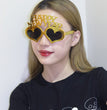Creative 2024 Happy New Year Party Glasses Supplies Photo Props Holiday Dance Dress Up Funny Glasses