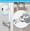 Door Stopper, 4 Pack Magnetic Door Stop, Stainless Steel, Magnetic Door Catch, 3M Double-Sided Adhesive Tape, No Drilling, Screws for Stronger Mount, Hold Your Door Open, 4 Pack for Wide Doors