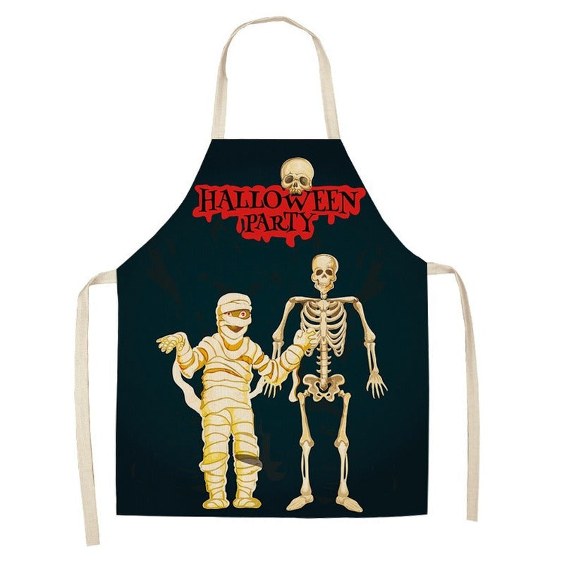 New Hot Sale Halloween Cotton And Linen Apron