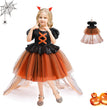 Halloween Girls' Witch Performance Costume Party Dress