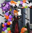 New Halloween Party Decoration Balloon Combination Spider Aluminum Film