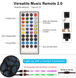 Led Strip Lights 5050 RGB Bluetooth Room Light Color Changing with Remote