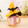 Halloween Pumpkin Hook Hat Headband Ghost Head Bat Yellow Hook Hat Headband Hair Accessories
