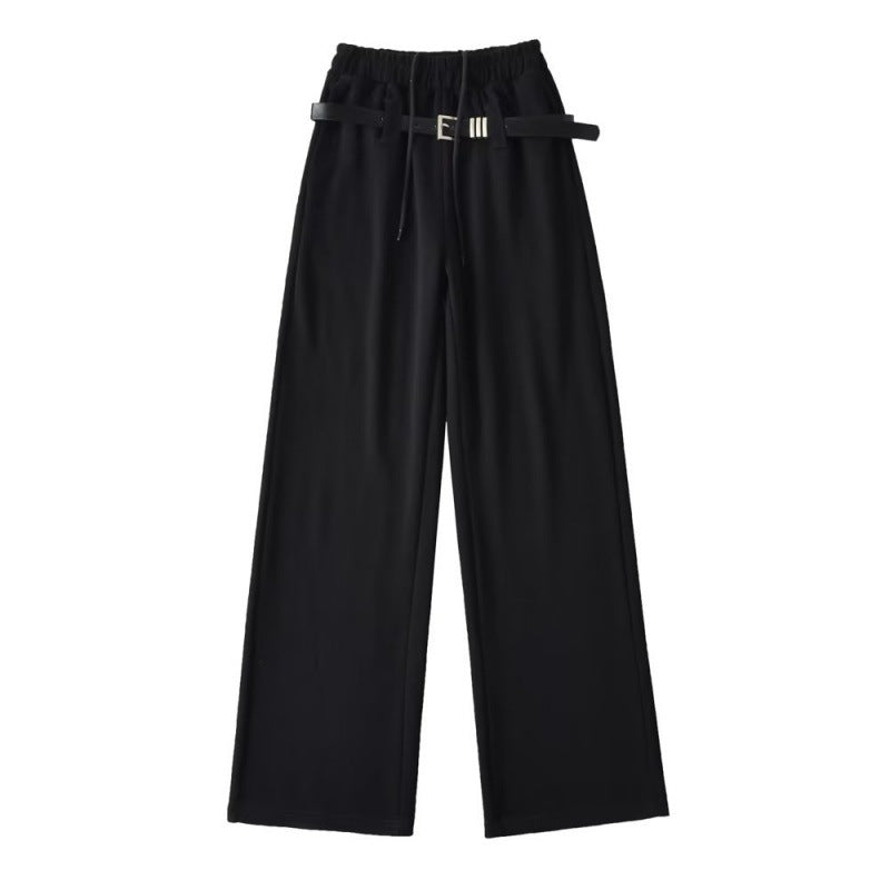 Autumn Women's American Hot Girl Belt Casual Pants