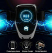 10W QI Wireless Fast Car Charger Mount Holder Stand Automatic Clamping Charging