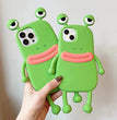 Funny Silicone 3D Frog Phone Case For IPhone 14 13 11 12 Pro Max XS XR X 7 8 Plus SE Cartoon Cute Shockproof Bumper Cover