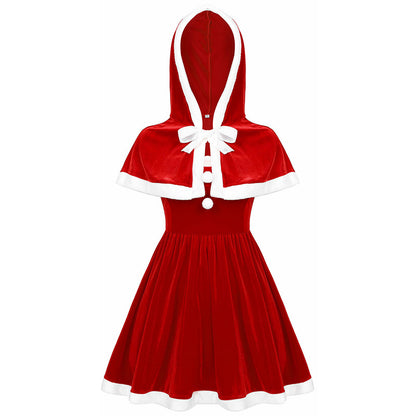 Women's Costumes Hooded Cape Christmas Party